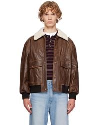 DUNST - Detachable A-2 Leather Jacket - Lyst