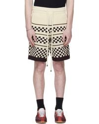 Amiri - Off- & Checkered Mesh Shorts - Lyst