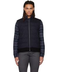 Vince - ネイビー パッド入り ベスト - Lyst