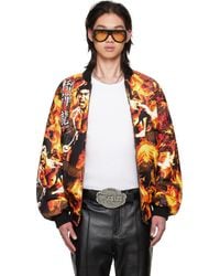 Lu'u Dan - Bruce Lee X Lựu Đạn & 'Bruce Lee' Leather Bomber Jacket - Lyst