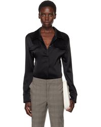 Courreges - Backless Satin Bodysuit - Lyst