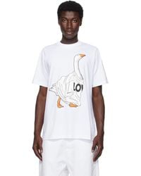Moschino - Goose Organic Cotton T-Shirt - Lyst