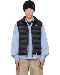Aape By A Bathing Ape - 'Aapenow' Moonface Logo Puffer Down Vest - Lyst