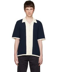 Rag & Bone - Blue & White Avery Shirt - Lyst