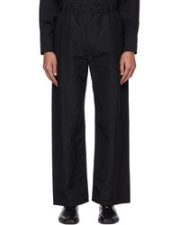 Lemaire - Black Belted Easy Trousers - Lyst
