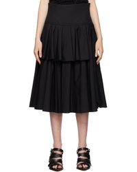 Renaissance Renaissance - Pleated Polyester Midi Overlay Skirt - Lyst