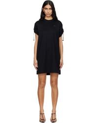 Burberry - Check Trim Cotton T-Shirt Minidress - Lyst
