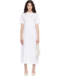 Simone Rocha - Easy Embellished T-Shirt Midi Dress - Lyst