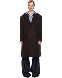 MM6 by Maison Margiela - Draped Panel Coat - Lyst