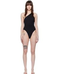 Filippa K - Black Asymmetric Swimsuit - Lyst