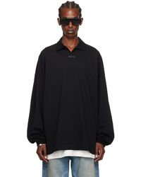 Fear Of God - Logo Patch Long Sleeve Polo - Lyst