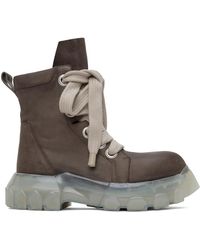 Rick Owens - Jumbolaced Tractor Boot Shoes - Lyst