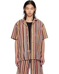 Paul Smith - 'Signature Stripe' Towelling Lounge Shirt - Lyst