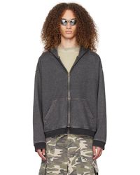 we11done - Gray Faded Hoodie - Lyst