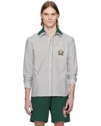 Lacoste - Regular Fit Striped Cotton Shirt - Lyst