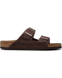 Birkenstock - Regular Arizona Oiled Leather Sandals - Lyst