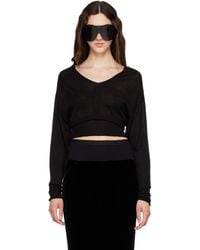 Rick Owens - Tower V Cropped Sweater - Lyst