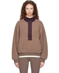 Entire studios - System Half Zip Fleece Sweater - Lyst