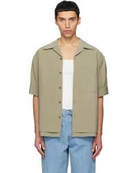 LE17SEPTEMBRE - Double-Layered Open Collar Shirt - Lyst