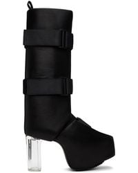 Rick Owens - Black Splint Platform Boots - Lyst
