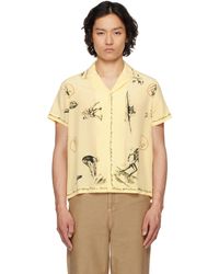 Bode - Chemise Jaune À Images - Lyst