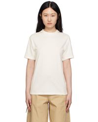 Jil Sander - T-shirt surdimensionné blanc - Lyst