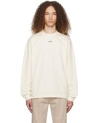 HUGO - Off- Relaxed Fit Long Sleeve T-shirt - Lyst