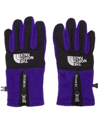 The North Face Blue Denali Gloves - Purple