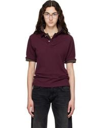 Raimundo Langlois - Burgundy Layered Polo - Lyst