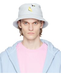 Thom Browne - Blue Birds And Bees Bucket Hat - Lyst