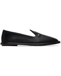Max Mara - 10Mm Leen Leather Flat Shoes - Lyst
