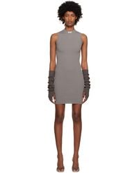 Heron Preston - Gray 'hpny' Minidress - Lyst