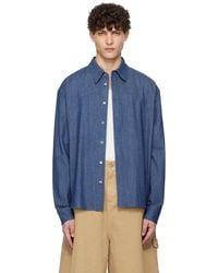 LE17SEPTEMBRE - Western Yoke Denim Shirt - Lyst