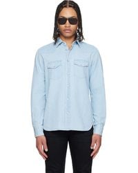 Tom Ford - Denim Chambray Western Shirt - Lyst