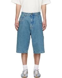 Vetements - Biker Cross Hip-Hop Denim Shorts - Lyst