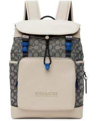 COACH Off- League Flap Backpack - Blue