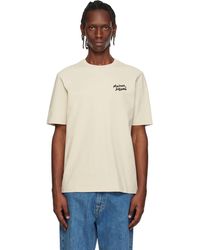 Maison Kitsuné - Off- Handwriting Comfort T-Shirt - Lyst