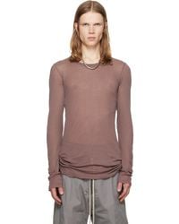 Rick Owens - Tower Rib Ls T-Shirt - Lyst