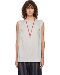 Dries Van Noten - Loose Sleeveless T-Shirt - Lyst