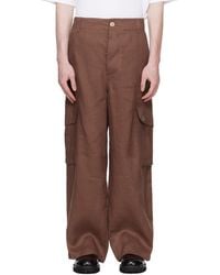 Marni - Wave Logo Ramie Cargo Pants - Lyst