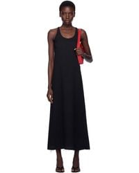 TOTEME - Scoop-Neck Sablé Midi Dress - Lyst
