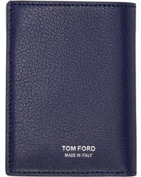 Tom Ford - Elongated T Line Folding Card Holder - Lyst