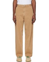 Moncler - Tan Cotton Blend Gabardine Cargo Pants - Lyst