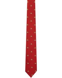 Vivienne Westwood - Cravate rouge à orbes - Lyst
