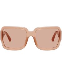 Dries Van Noten - Pink Linda Farrow Edition Oversized Sunglasses - Lyst