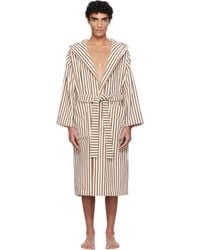 Tekla - Off- & Terry Hooded Bathrobe - Lyst