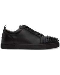 Christian Louboutin - Louis Junior Spikes Leather Sneaker - Lyst
