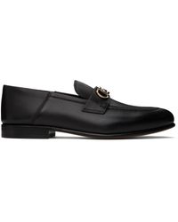 Ferragamo - Black Ottone Loafers - Lyst