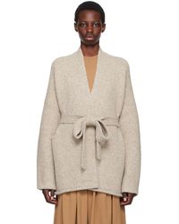 Lauren Manoogian - Taupe Coto Cardigan - Lyst