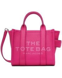 Marc Jacobs - Cabas 'the tote bag' rose en cuir à bandoulière - Lyst